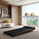 Folding Under Desk Walking Pad Treadmill With Adjustable Incline, 1-6 Km H Low Noise For Home  Office, LED Display, Magnetic Remote Control, Transport Wheels  Plug, Black. - Image 8