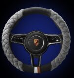 Universal Car Steering Wheel Cover Winter Decoration Cute 38cm Plush Footprint Auto Automobile Vehicle Steering Wheel Protector - Image 3