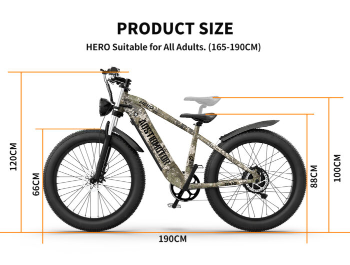 52V All-Terrain E-Bike  26x4.0 Fat Tire Electric Bike 20 AH Extended-Range Battery & Hydraulic Disc Brakes - Image 3