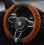 Universal Car Steering Wheel Cover Winter Decoration Cute 38cm Plush Footprint Auto Automobile Vehicle Steering Wheel Protector - Image 5