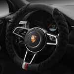 Universal Car Steering Wheel Cover Winter Decoration Cute 38cm Plush Footprint Auto Automobile Vehicle Steering Wheel Protector - Image 10