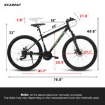 A27366 27 Inch Mountain Bike 21 Speed, Suspension Fork, Aluminum Frame Disc Brake, Mountain Biking For Both Men And Women. - Image 5