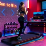 Folding Under Desk Walking Pad Treadmill With Adjustable Incline, 1-6 Km H Low Noise For Home  Office, LED Display, Magnetic Remote Control, Transport Wheels  Plug, Black. - Image 9