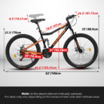 A26336-26 Inch Steel Frame Shock Fork Plus Shock Absorber 21-speed Unisex Mountain Bike - Image 7