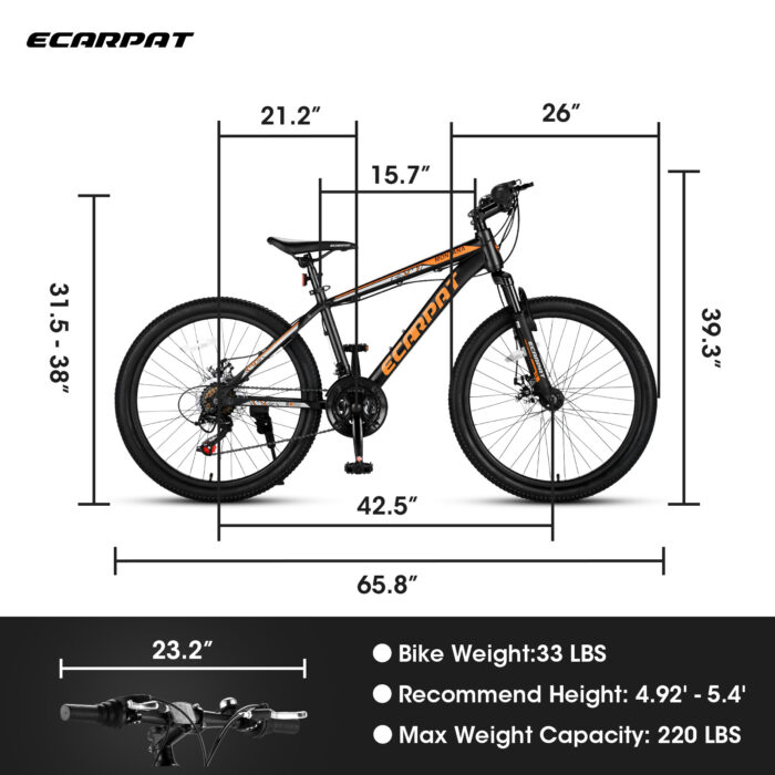 A24299 24 Inch Mountain Bike Bicycle For Adults Aluminium Frame Bike Shimano 21-Speed With Disc Brake - Image 6