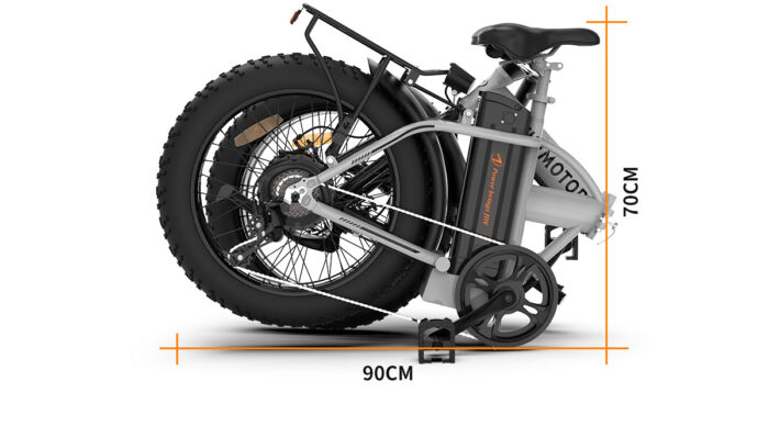 20x4.0 Inch Foldable Fat Tire Electric Bike 48V 12.5AH Extended Range Dual Disc Brakes  Fenders - Image 4