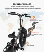20x4.0 Inch Foldable Fat Tire Electric Bike 48V 12.5AH Extended Range Dual Disc Brakes  Fenders - Image 5
