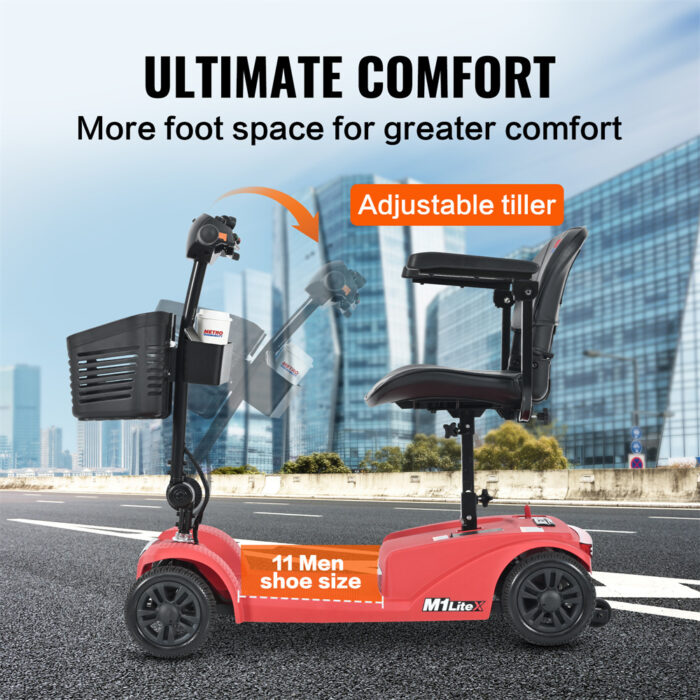 Foldable Seated EScooter W250W Motor  Dual LED Lights - Image 7