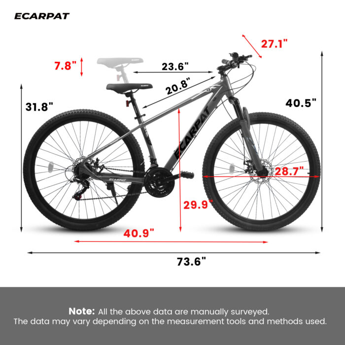 A29367 29 Inch Mountain Bike 21 Speed, Suspension Fork, Aluminum Frame Disc Brake, Mountain Biking For Both Men And Women. - Image 6