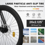 A26336-26 Inch Steel Frame Shock Fork Plus Shock Absorber 21-speed Unisex Mountain Bike - Image 10