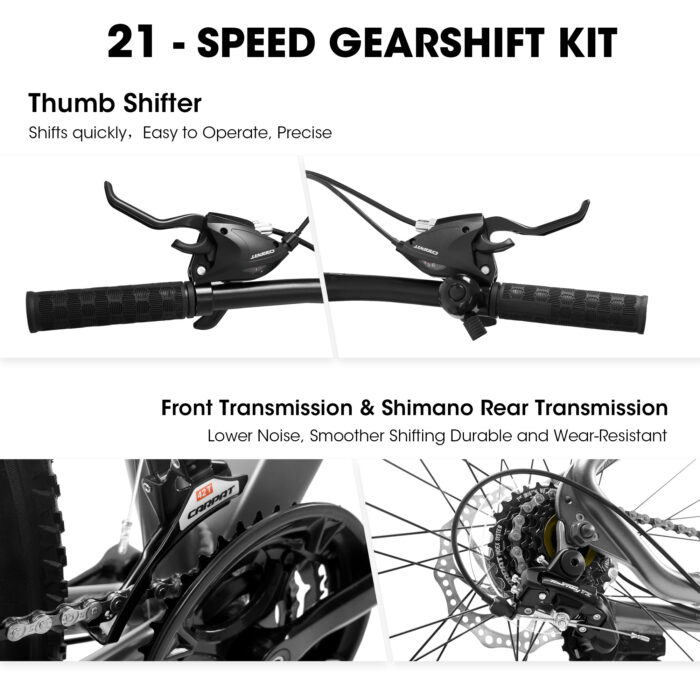 A29367 29 Inch Mountain Bike 21 Speed, Suspension Fork, Aluminum Frame Disc Brake, Mountain Biking For Both Men And Women. - Image 10