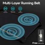 Folding Under Desk Walking Pad Treadmill With Adjustable Incline, 1-6 Km H Low Noise For Home  Office, LED Display, Magnetic Remote Control, Transport Wheels  Plug, Black. - Image 7